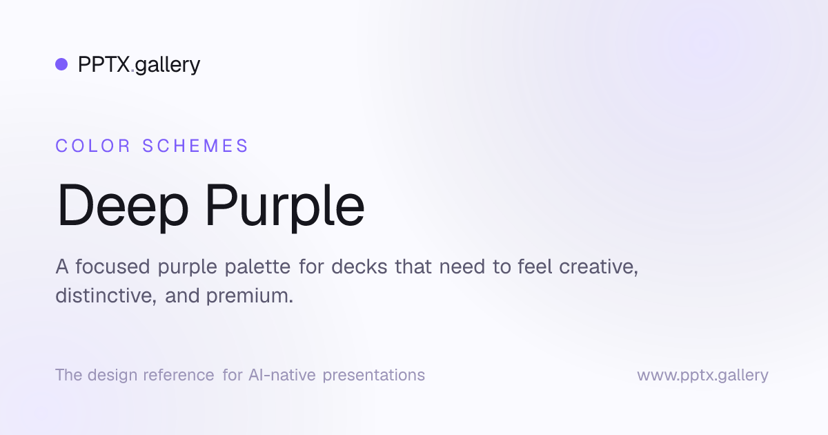 Deep Purple Color Scheme | OPF Color Schemes