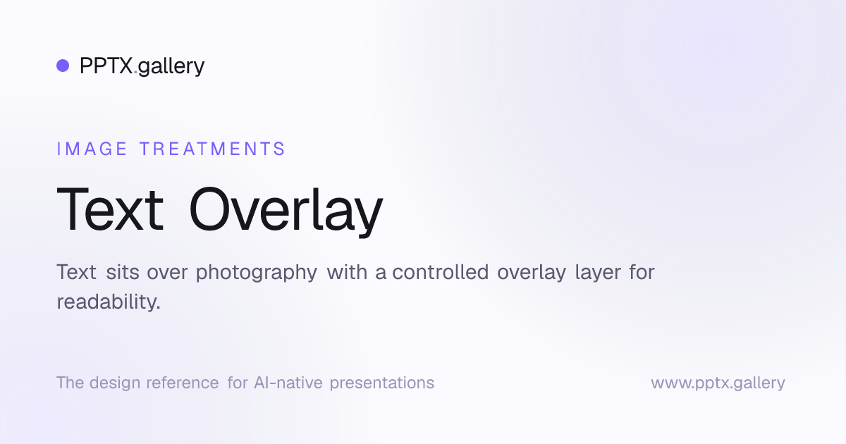 Text Overlay | OPF Image Treatment Reference