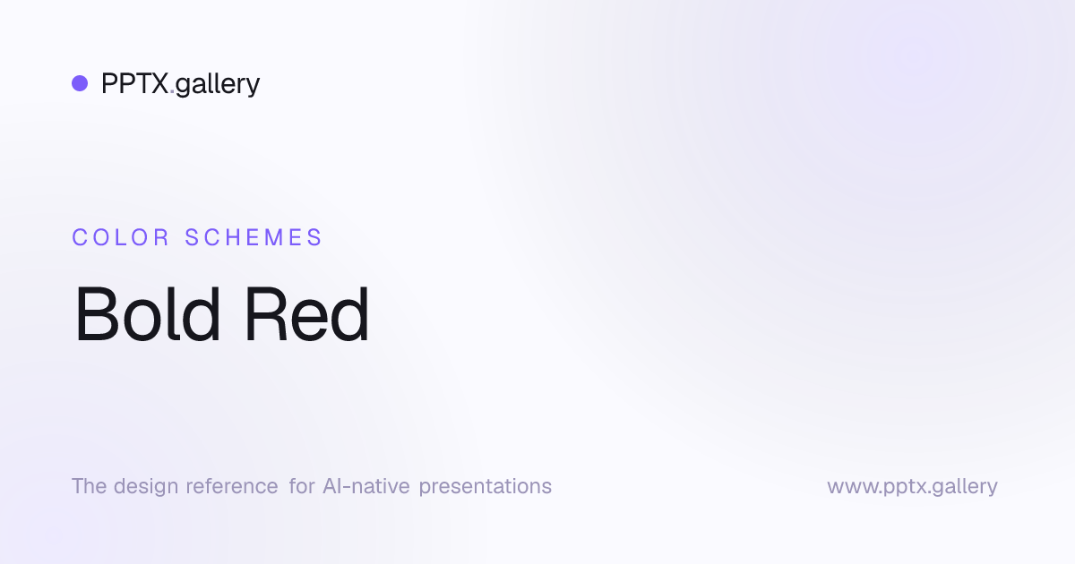 Bold Red Color Scheme | OPF Color Schemes