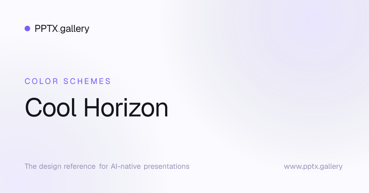 Cool Horizon Color Scheme | OPF Color Schemes