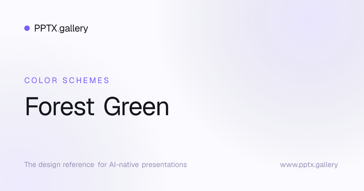 Forest Green Color Scheme | OPF Color Schemes