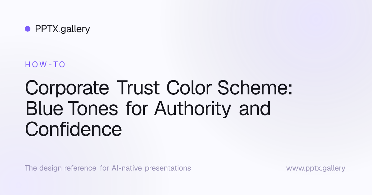 Corporate Trust Color Scheme: Blue Tones for Authority and Confidence ...