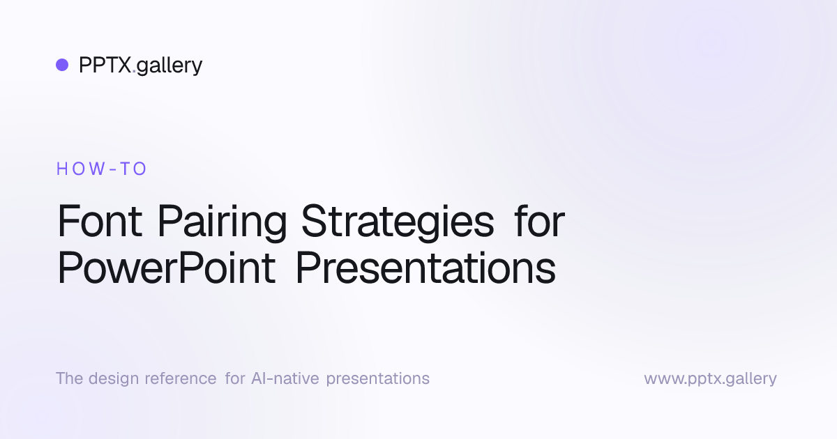 Font Pairing Strategies for PowerPoint Presentations | Slide Reference