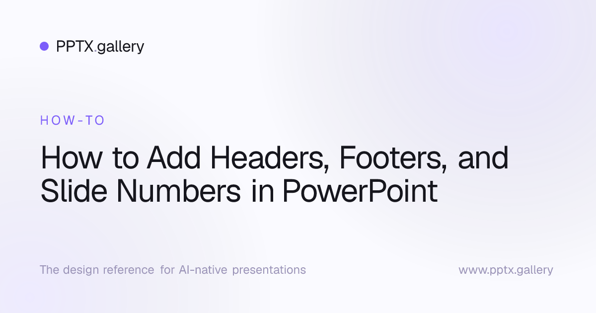 How to Add Headers, Footers, and Slide Numbers in PowerPoint | Slide ...