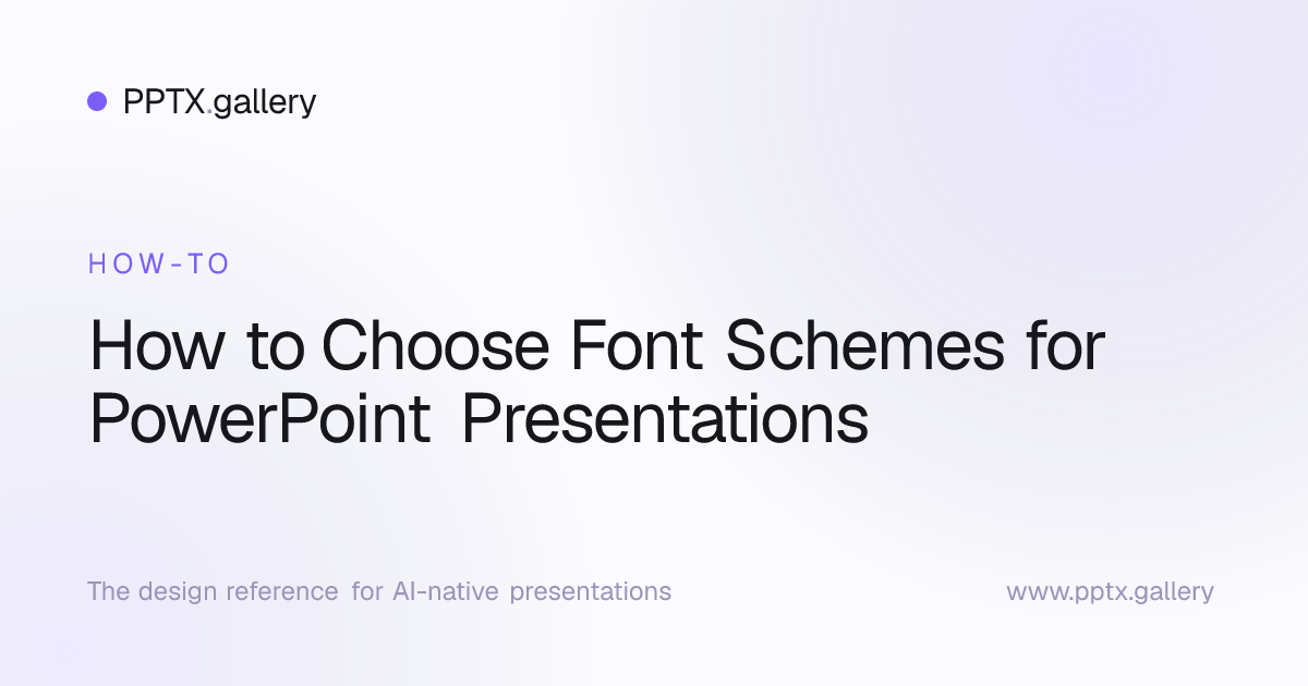 How to Choose Font Schemes for PowerPoint Presentations | Slide Reference