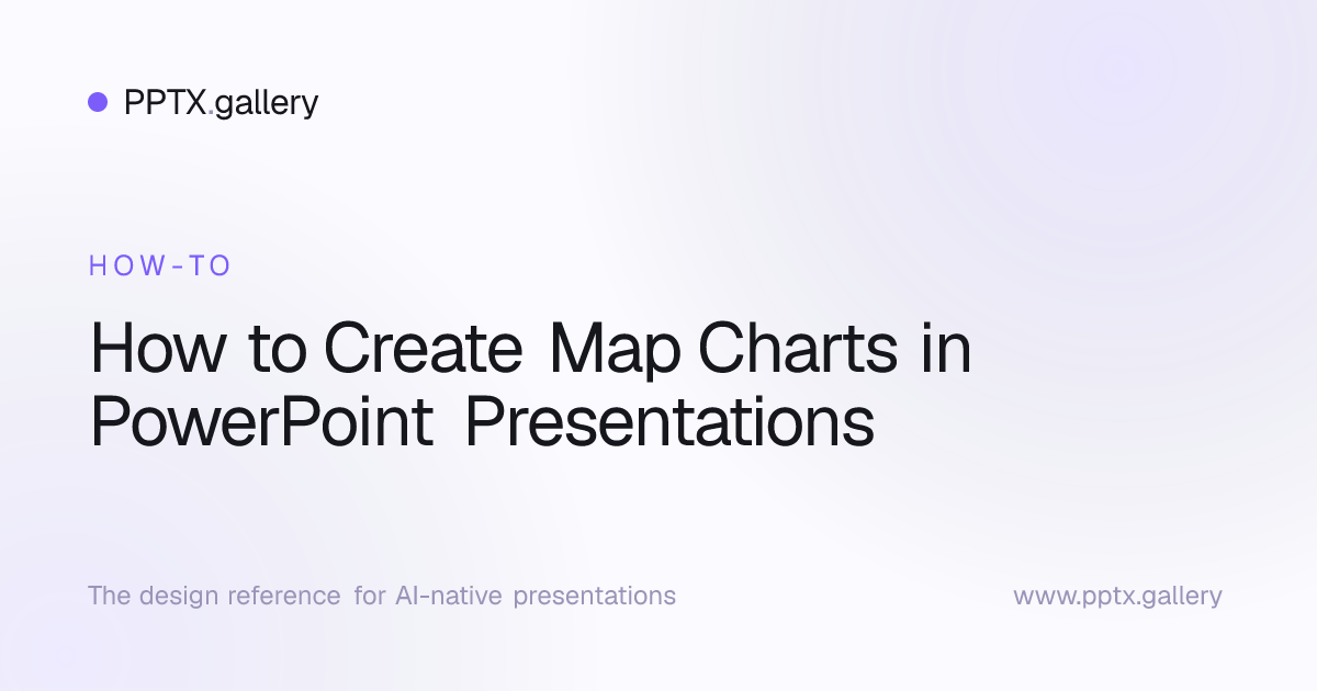 How to Create Map Charts in PowerPoint Presentations | Slide Reference