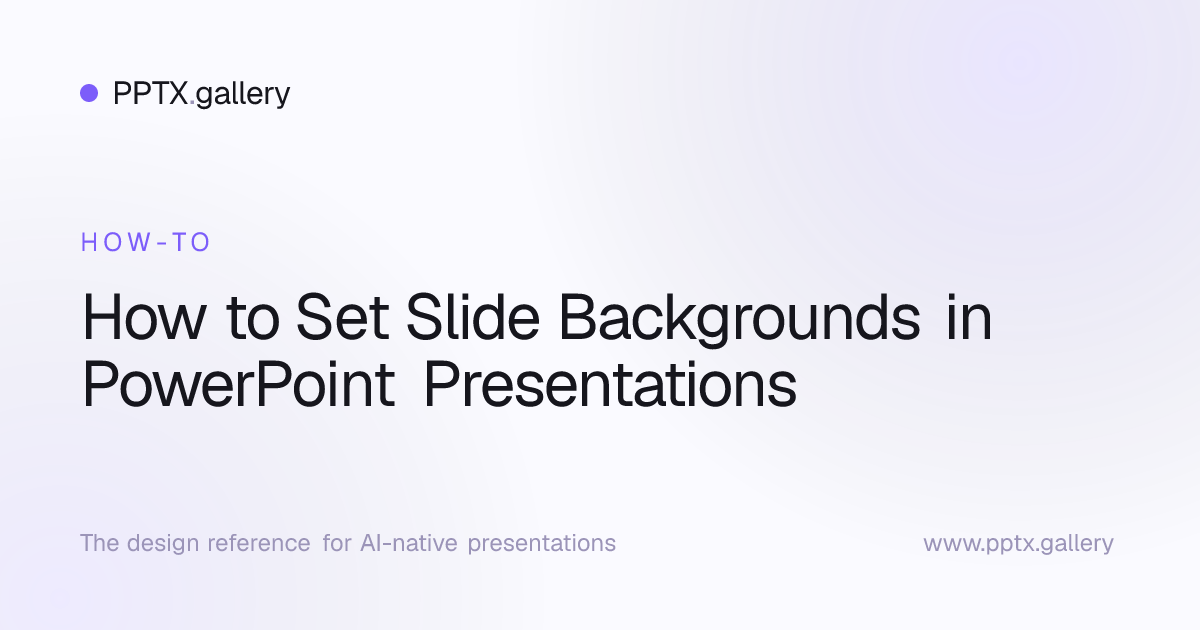 How to Set Slide Backgrounds in PowerPoint Presentations | Slide Reference