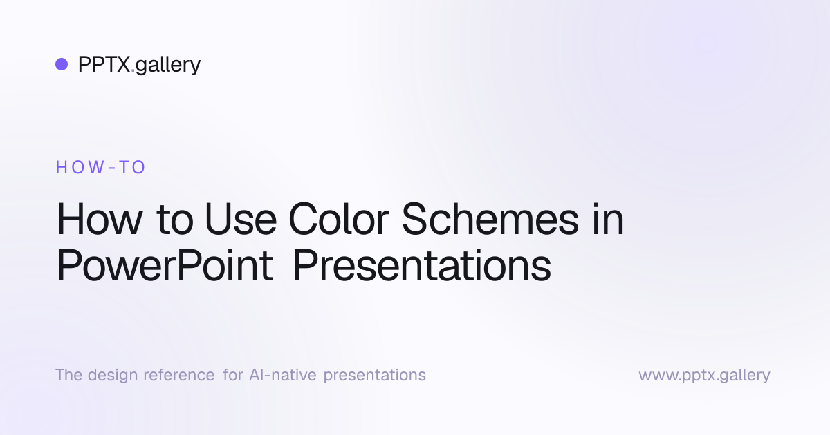 How to Use Color Schemes in PowerPoint Presentations | Slide Reference