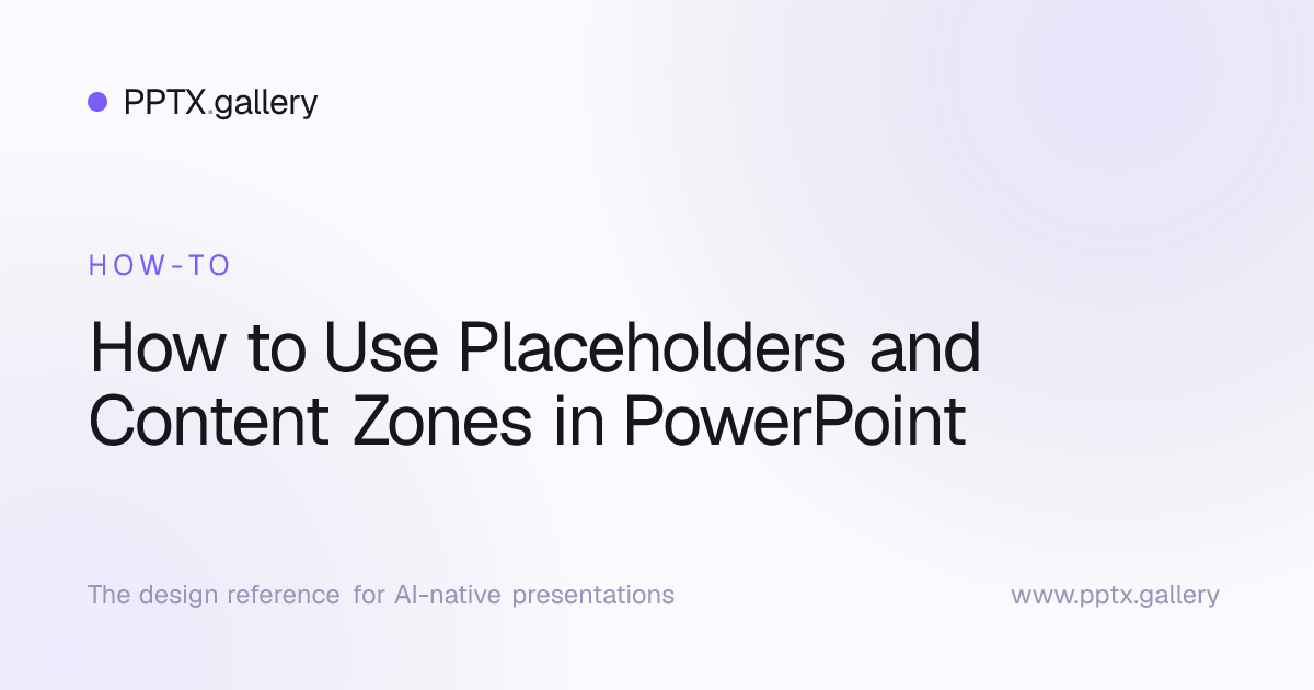 How to Use Placeholders and Content Zones in PowerPoint | Slide Reference