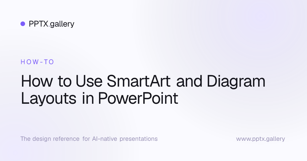 How to Use SmartArt and Diagram Layouts in PowerPoint | Slide Reference