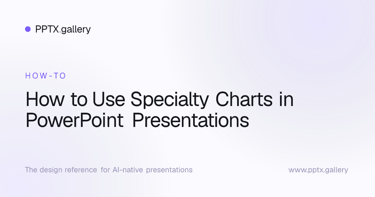 How to Use Specialty Charts in PowerPoint Presentations | Slide Reference