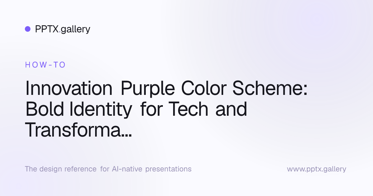 Innovation Purple Color Scheme: Bold Identity for Tech and ...