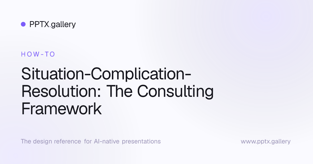Situation-Complication-Resolution: The Consulting Framework | Slide ...